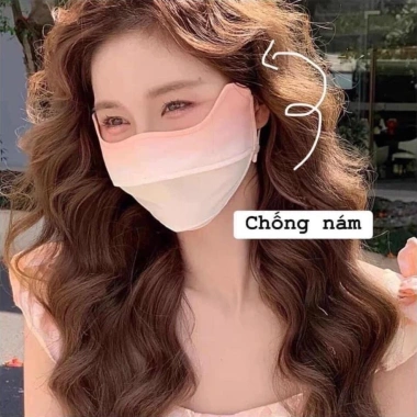 Khẩu trang vải chống tia UV, chống nắng, thoáng mát, bảo vệ da - Giá 10.735 VND, giảm còn 8.946 VND