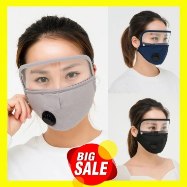 Khẩu Trang Vải Có Kính – Giọt Bắn, Gió Bụi, Thoáng Khí, Kháng Khuẩn, 8.000đ