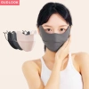 Khẩu Trang Vải Đổi Màu Khi Gặp UV Nửa Mặt Chống Nắng GUDLOOK Thun Lạnh - 78k 2