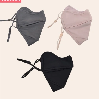 Khẩu Trang Vải Đổi Màu Khi Gặp UV Nửa Mặt Chống Nắng GUDLOOK Thun Lạnh - 78k