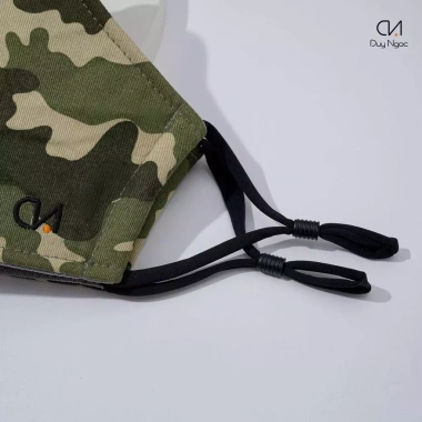 Khẩu trang vải Duy Ngọc rằn ri Camo cotton cao cấp dày dặn, chống nắng, hàng chính hãng 34k 4