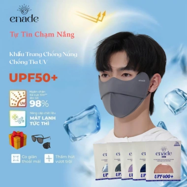 Khẩu Trang Vải ENADE Chống Tia UV, Che Kín Mặt, Chống Nắng - Giá chỉ 59.000₫