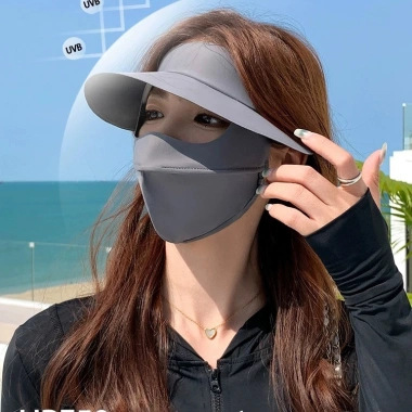 Khẩu trang vải full face UPF50+ chống UV, thoáng khí, bảo vệ toàn mặt - 51.500 3