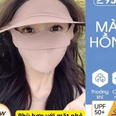 Khẩu trang vải full face UPF50+ chống UV, thoáng khí, bảo vệ toàn mặt - 51.500 6