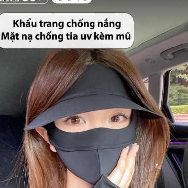 Khẩu trang vải full face UPF50+ chống UV, thoáng khí, bảo vệ toàn mặt - 51.500 7