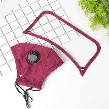 Khẩu trang vải nano chống nước kháng khuẩn, kính che mặt rời van thở, ngăn bụi mịn, giọt bắn, giá 22.000đ