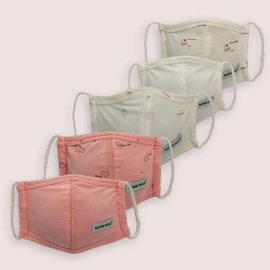 Khẩu trang vải Nature Wear bé sơ sinh cao cấp - 2 chiếc kháng khuẩn, mềm mịn, đẹp, 49.000₫
