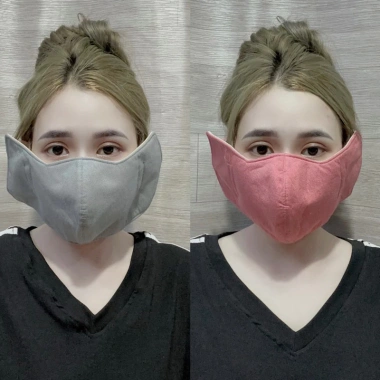 Khẩu trang vải nhung 3 lớp chống nắng, che tai, thoải mái - Giá 21.200 VND
