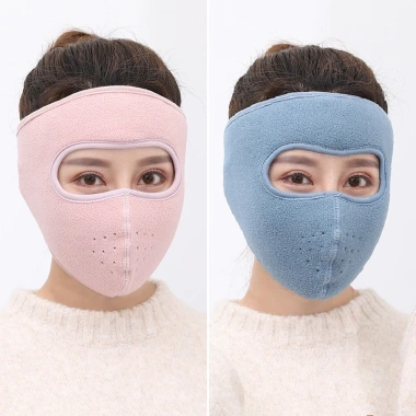 Khẩu Trang Vải Nỉ Ninja Chống UV Che Kín Mặt Bảo Vệ Da Ngăn Nám Sạm Mụn Bụi