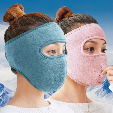 Khẩu Trang Vải Nỉ Ninja Chống UV Che Kín Mặt Bảo Vệ Da Ngăn Nám Sạm Mụn Bụi