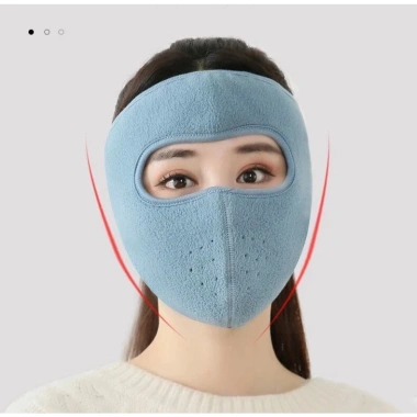Khẩu Trang Vải Nỉ Ninja Chống UV Che Kín Mặt Bảo Vệ Da Ngăn Nám Sạm Mụn Bụi