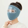 Khẩu trang vải ninja 2in1 có kính chắn gió, chống bọt dịch, bảo vệ mắt, chống nắng, khói bụi - 29.000 VND