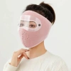 Khẩu trang vải ninja 2in1 có kính chắn gió, chống bọt dịch, bảo vệ mắt, chống nắng, khói bụi - 29.000 VND 2