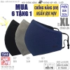 Khẩu trang vải oversize 3 lớp Đen CỠ RẤT LỚN BZ7XL – Chống nắng, 144.000₫ 6