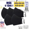 Khẩu trang vải oversize 3 lớp Đen CỠ RẤT LỚN BZ7XL – Chống nắng, 144.000₫ 10