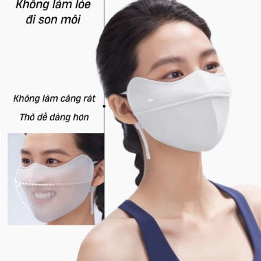 Khẩu trang vải SINGMIN UPF 50+ mát lạnh, co giãn, chặn UV 99% và bụi mịn - giá 109.000₫ 8