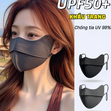 Khẩu trang vải SINGMIN UPF 50+ mát lạnh, co giãn, chặn UV 99% và bụi mịn - giá 109.000₫ 9