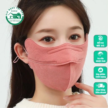 Khẩu Trang Vải Thu Đông 3 Lớp Dày Dặn Chống Bụi, Chống UV Cao Cấp - Giá 10.000đ