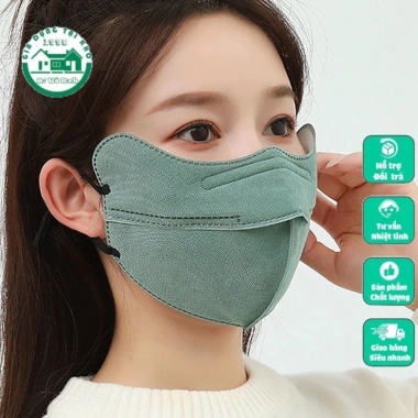 Khẩu Trang Vải Thu Đông 3 Lớp Dày Dặn Chống Bụi, Chống UV Cao Cấp - Giá 10.000đ