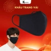 Khẩu trang vải thun TUTO5 KT01 - Đen/Trắng 2 lớp cotton dệt kim, kháng khuẩn, khử mùi, tái sử dụng - 55.000 VND 2