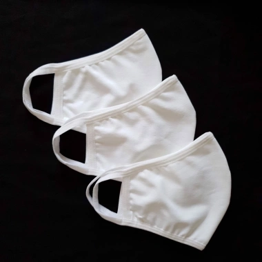 Khẩu trang vải thun TUTO5 KT01 - Đen/Trắng 2 lớp cotton dệt kim, kháng khuẩn, khử mùi, tái sử dụng - 55.000 VND