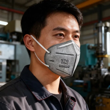 Khẩu trang vải tĩnh điện Ams 9.541/9.541V/9.501/9.501V, chống bụi PM2.5, van lọc khí, siêu mịn - 13.000₫ 5