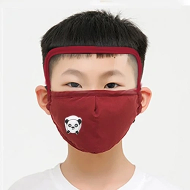 Khẩu trang vải trẻ em kính che giọt bắn, van thông hơi, chống PM2.5 và bụi mịn, tặng 2 tấm lọc - Giá chỉ 7.500đ