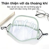 Khẩu trang vải trẻ em van thở, kính bảo hộ tháo rời, kháng khuẩn, thoáng khí, chống UV, ngừa muỗi 2
