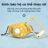 Khẩu trang vải trẻ em van thở, kính bảo hộ tháo rời, kháng khuẩn, thoáng khí, chống UV, ngừa muỗi 4