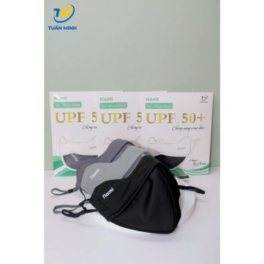 Khẩu trang vải UPF Nami - Ngăn ngừa tia UV, tia cực tím, bụi mịn, hàng chính hãng, giá chỉ 30.000 VND