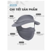 Khẩu trang vải UPF50+ chống nắng, mặt nạ lụa băng UV cao cấp thoáng khí giảm giá 65k 3