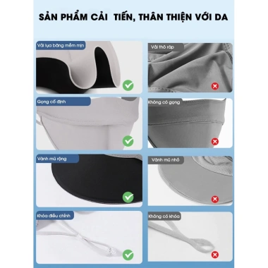 Khẩu trang vải UPF50+ chống nắng, mặt nạ lụa băng UV cao cấp thoáng khí giảm giá 65k