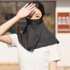 Khẩu Trang Vành Rộng Nữ Che Kín Cổ Lụa Lạnh Thoáng Khí Chống UV Khi Đi Xe 8