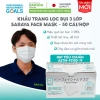 Khẩu trang y tế 3 lớp SARAYA Nhật Bản trắng 50 cái, thoáng khí, chống bụi, giá 61.750₫