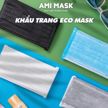 Khẩu trang y tế 4 lớp Eco AMI MASK kháng khuẩn, chống bụi mịn 50-200 chiếc - 32.000đ