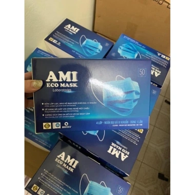 Khẩu trang y tế 4 lớp Eco AMI MASK kháng khuẩn, chống bụi mịn 50-200 chiếc - 32.000đ