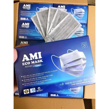 Khẩu trang y tế 4 lớp Eco AMI MASK kháng khuẩn, chống bụi mịn 50-200 chiếc - 32.000đ