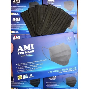 Khẩu trang y tế Ami hộp 50 cái màu đen - Bảo vệ an toàn, giá ưu đãi 29.000 VND 3