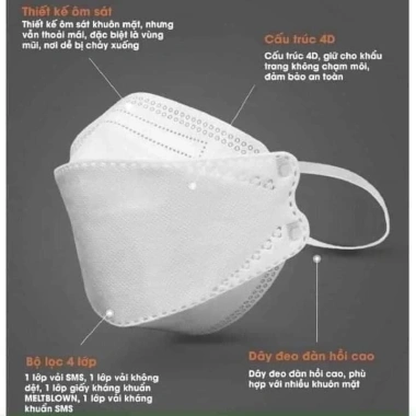 Khẩu trang y tế COSY 4 lớp cao cấp - Hàng chính hãng, giá ưu đãi 7.000₫