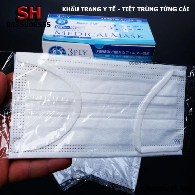 Khẩu trang y tế Kawanishi CN Nhật Bản 50 cái tiệt trùng, kháng khuẩn - 62.400₫