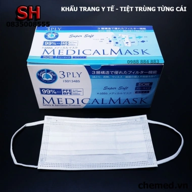 Khẩu trang y tế Kawanishi CN Nhật Bản 50 cái tiệt trùng, kháng khuẩn - 62.400₫