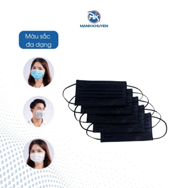 Khẩu trang y tế Mạnh Khuyên 4 lớp kháng khuẩn, không đau tai - 1 hộp 50 chiếc