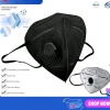 Khẩu trang y tế N95 5 lớp có van màu đen - Set 10 cái, giảm giá 35.000₫