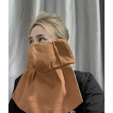 Khẩu trang yếm cổ che tai vải nhung chống nắng siêu tốt - Giá chỉ 32.500 VND
