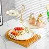 Khay 3 tầng lá sen mẫu mới - Đựng mứt trái cây, decor tiệc lễ Tết, giá 175.000₫ 3