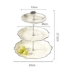 Khay 3 tầng lá sen mẫu mới - Đựng mứt trái cây, decor tiệc lễ Tết, giá 175.000₫ 7