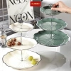 Khay 3 tầng lá sen mới, đựng mứt bánh kẹo hoa quả, decor Tiệc và Lễ Tết, sang trọng phòng khách, chỉ 60.000đ