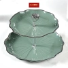 Khay 3 tầng lá sen mới, đựng mứt bánh kẹo hoa quả, decor Tiệc và Lễ Tết, sang trọng phòng khách, chỉ 60.000đ 8