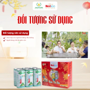 Khay 30 lon Nước Yến Sào Nest10 Đường Ăn Kiêng Isomalt - Giải Khát An Toàn, Bổ Dưỡng, Giá Ưu Đãi 313k