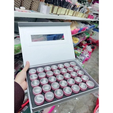 Khay 35 Hũ Inox Đựng Phụ Kiện - Rẻ Vô Địch 300k, Chất Bảo Hộ, Thiết Kế Tiện Lợi